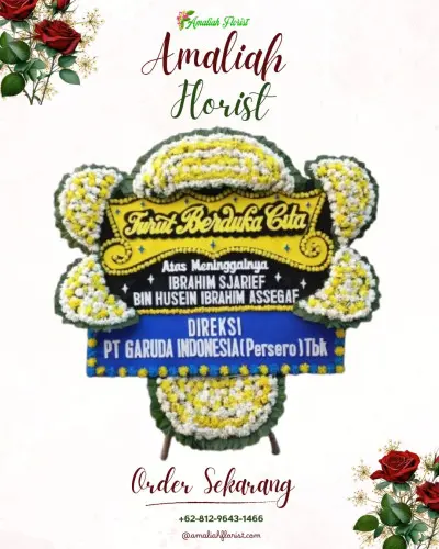 Papan Bunga Duka di Akah