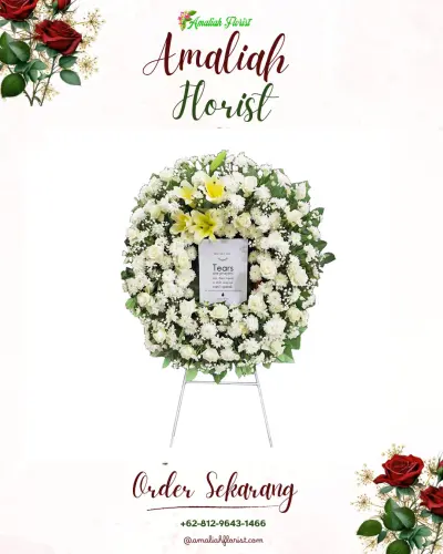 Krans Bunga Duka Cita di Akah