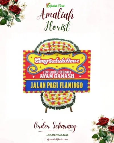 Bunga Papan Congratulation di Akah